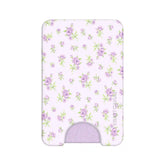 Dainty Lilac Floral MagSafe Wallet
