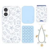 Coastal Seashells iPhone Bundle Set - Wallet