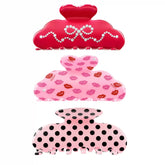 Crystal & Polkadot Hair Clip Bundle