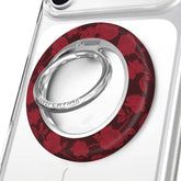 Dark Cherry Floral MagSafe Grip Ring