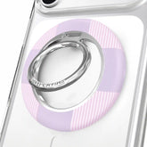 Lilac Vibe Checkered MagSafe Grip Ring