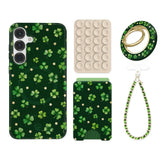 Lucky Clover Glitter Samsung Bundle Set