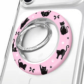 Lucky Kittens Glitter MagSafe Grip Ring
