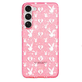 Playboy Pink Bunny Glitter Samsung Case