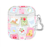 Spring Whimsy Stamps Glitter AirPod Case