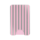 Pink Chrome Stripes MagSafe Wallet
