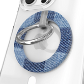 Denim Vibe Checkered MagSafe Grip Ring