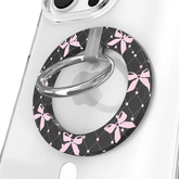 Lacy Pink Bows MagSafe Grip Ring