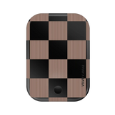 Mocha Vibe Checkered Portable MagSafe Charger Power Pack