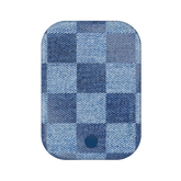 Denim Vibe Checkered Portable MagSafe Charger Power Pack
