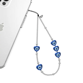 Evil Eye Heart Phone Charm