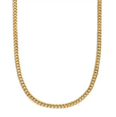 Mask Chain Necklace - 5mm Curb in Gold