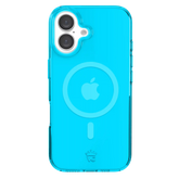 Neon Blue Clear iPhone Case