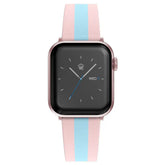 Pink & Blue Stripes Apple Watch Band