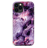 Purple Stone Marble iPhone Case