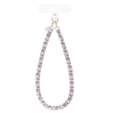 Lilac Leather Chain Phone Charm