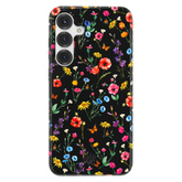 Black Wildflower Samsung Case