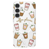 Coffee First Clear Samsung Galaxy Case