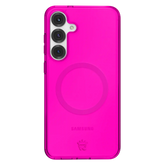 Neon Pink Clear Samsung Case
