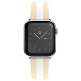 Tan & White Stripes Apple Watch Band
