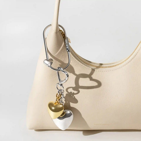 Silver Carabiner Bag Charm