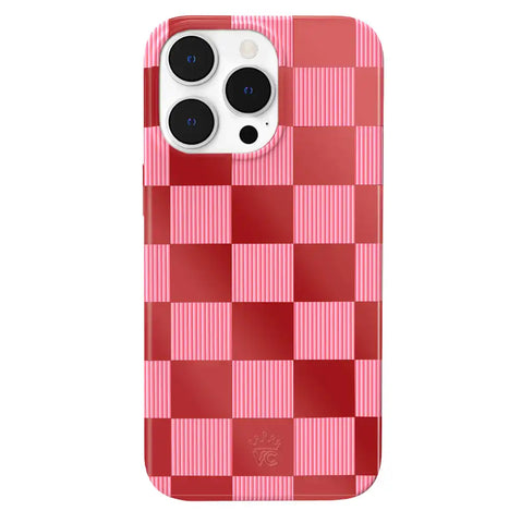Rose Vibe Checkered iPhone Case