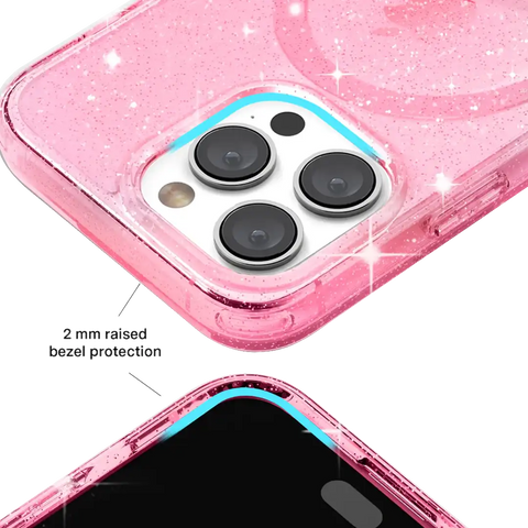 Pink Stardust Glitter iPhone Case