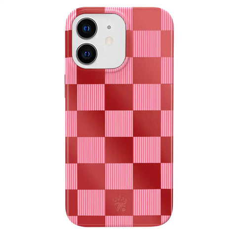 Rose Vibe Checkered iPhone Case