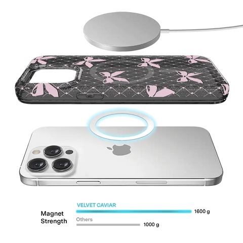 Lacy Pink Bows iPhone Case