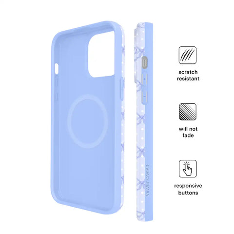 Lovely Blue Bows iPhone Case