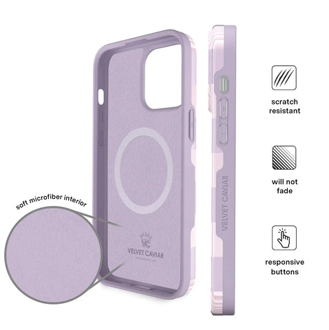 Lilac Vibe Checkered iPhone Case