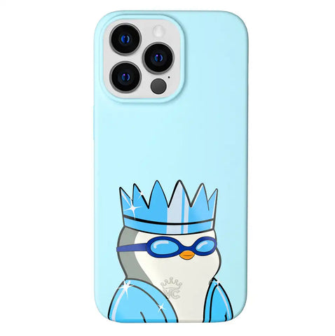Pudgy Penguins Polar Blue iPhone Case