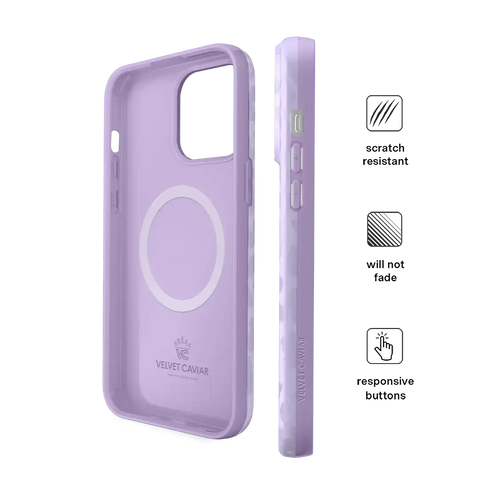 Lilac Leopard iPhone Case