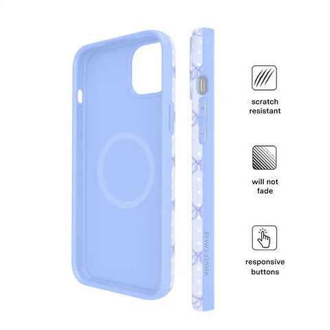 Lovely Blue Bows iPhone Case