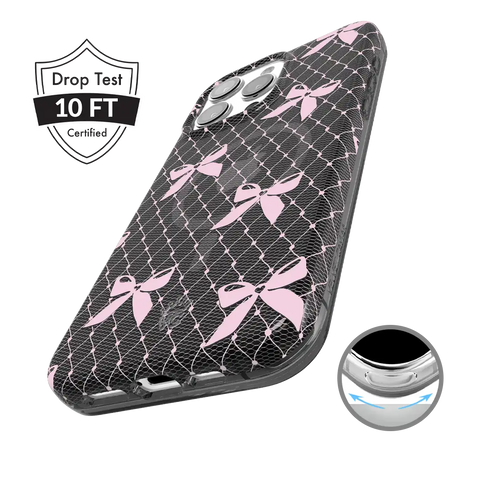 Lacy Pink Bows iPhone Case