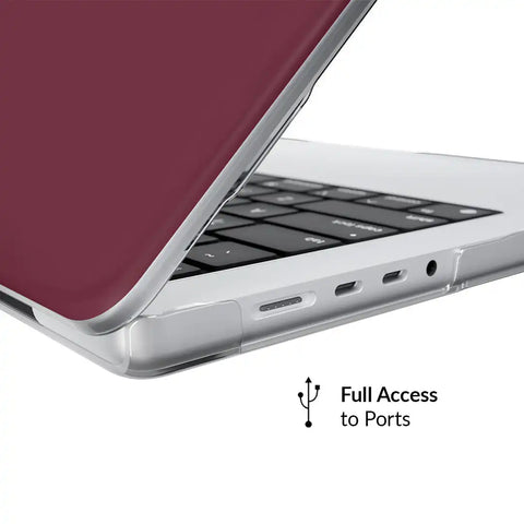 Burgundy 1990 MacBook Case