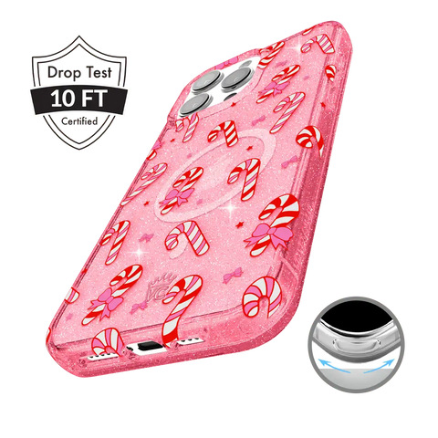 Pink Peppermint Princess iPhone Case