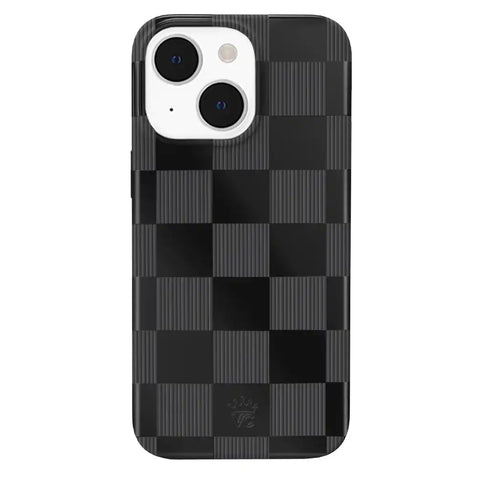 Noir Vibe Checkered iPhone Case