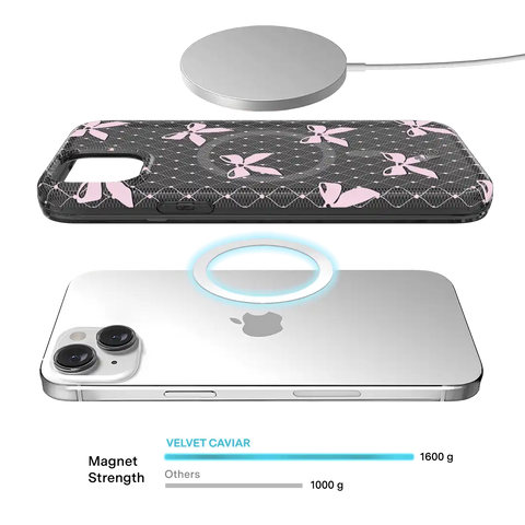 Lacy Pink Bows iPhone Case