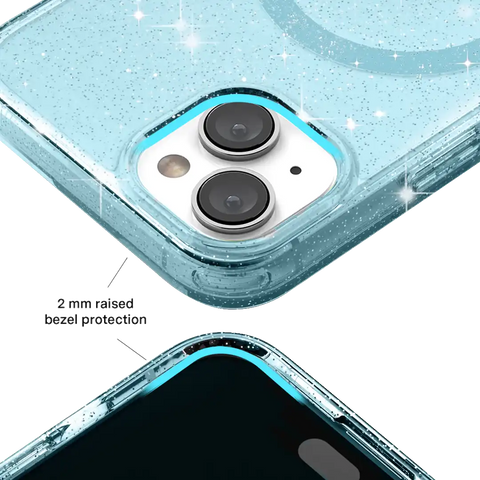 Blue Stardust Glitter iPhone Case