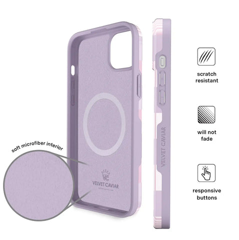 Lilac Vibe Checkered iPhone Case