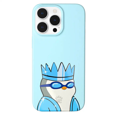 Pudgy Penguins Polar Blue iPhone Case