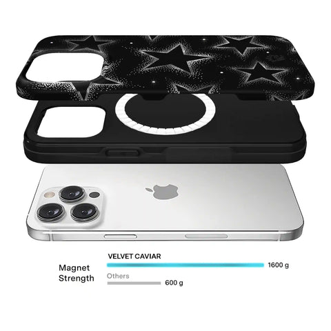 Crystal Chrome Stars iPhone Case