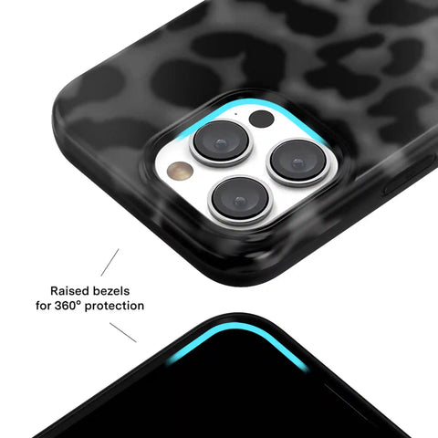 It Girl Black Leopard iPhone Case