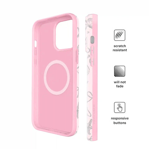 Pink Coastal Seashells iPhone Case