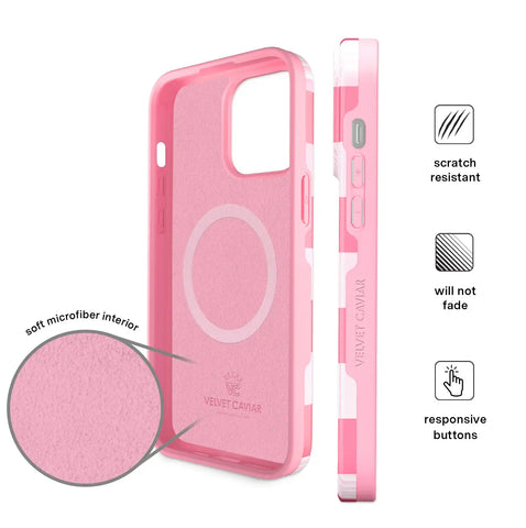 Pink Vibe Checkered iPhone Case