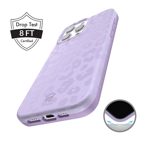 Lilac Leopard iPhone Case