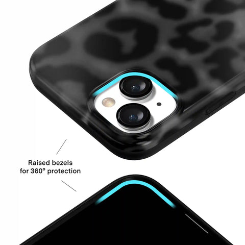 It Girl Black Leopard iPhone Case