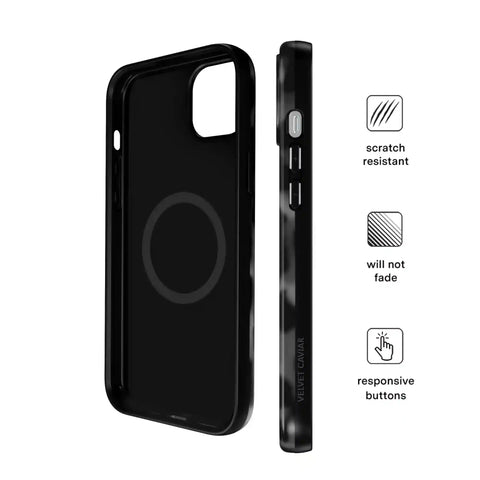 It Girl Black Leopard iPhone Case