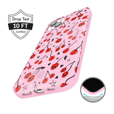 Sour Cherry Skulls iPhone Case